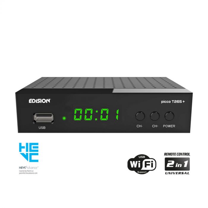 edision-picco-t265-led-dvb-t2-c-h-265-fta-ziggo-kpn-voorkant edision-picco-t265-led-dvb-t2-c-h-265-fta-ziggo-kpn-voorkant