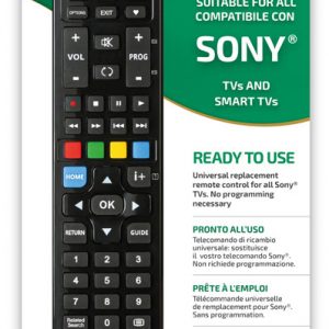 The universal remote control for Sony TVs